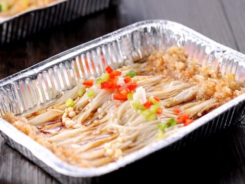 丰润锡纸烤金针菇